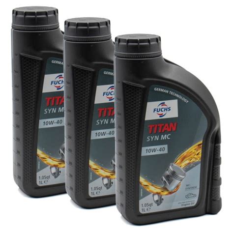 3бр X 1л Масло FUCHS TITAN SYN MC 10W40 на Хит цена - Automarks.bg