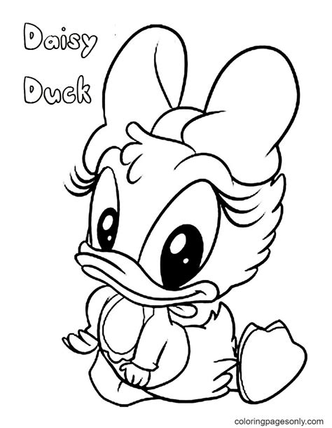 Printable Daisy Duck Coloring Page Free Printable Coloring Pages