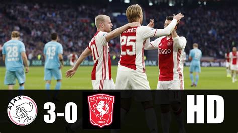 Ajax Vs Twente 3 0 RESUMEN GOLES 2017 HD YouTube