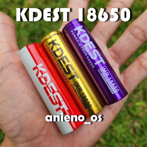 Jual Original Batre KDEST 18650 3600mAh 3100mAh 2400mAh Battery