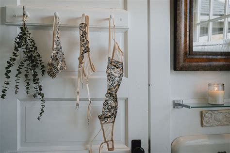 Beige Lingerie Set With Stoking Belt Boudoir Lingerie Nude Etsy