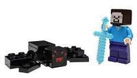 Купить Lego Minecraft Steve with Spider: набор майнкрафт Стив и паук ...