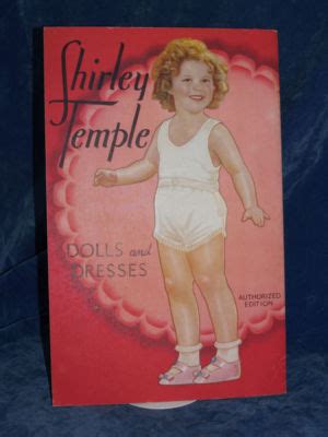 Vintage Shirley Temple Paper Dolls 1937 UNCUT Saalfield Antique