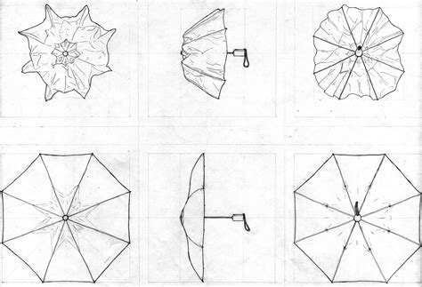 Pin Oleh Theresia Nadindra Di Orthographic Drawing Payung