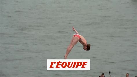 Gary Hunt E Du Red Bull Cliff Diving De Paris Natation Plongeon