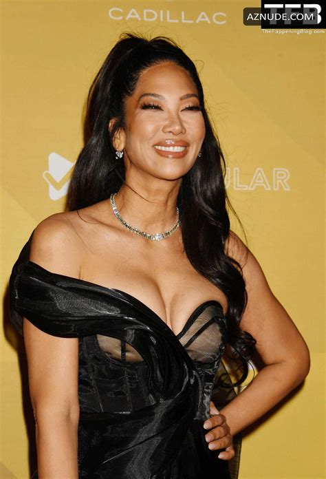 Kimora Lee Simmons Sexy Seen Flaunting Her Hot Cleavage At The Amfar Gala In Los Angeles Aznude