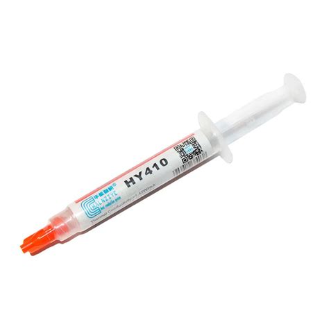 Паста Термопровідна HY-410 0,5g, Шприц, White,> 0,925W / M-K,