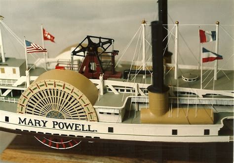 Hudson River Model Steamboats Steamboat Model Mary Powell C1887 The