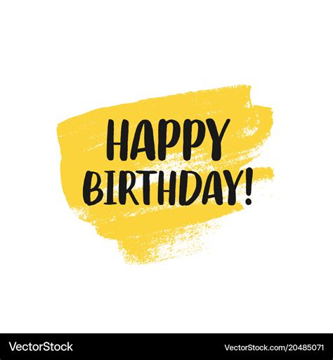 Happy Birthday Greeting Card Design With Lettering