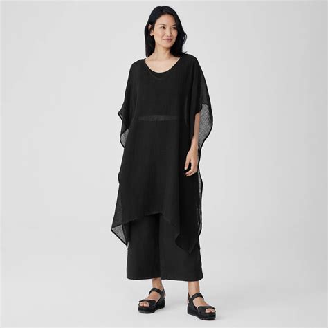 Linen Gauze Caftan EILEEN FISHER