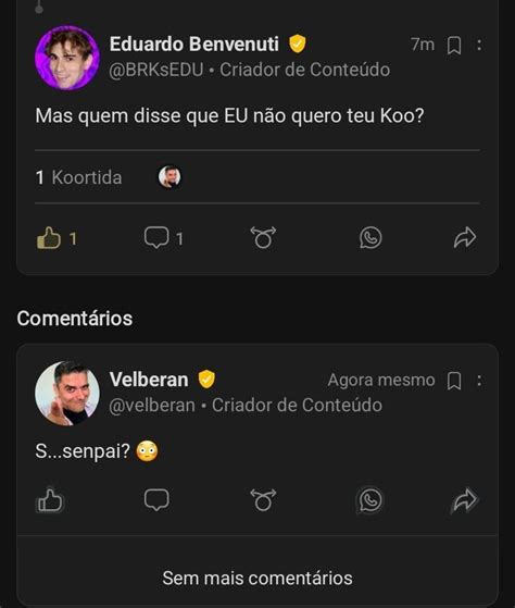 Velberan on Twitter Tem coisa que só acontece no Koo