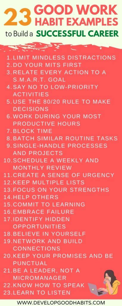 23 Good Work Habit Examples To Build A Successful Career