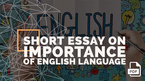 Short Essay On Importance Of English Language Words