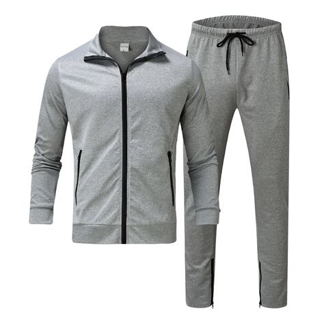 Plain Stand Collar Sublimated Zip Up Men Tracksuit Set 2023 Latest