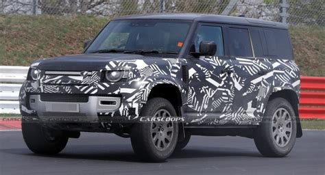 Wild Land Rover Defender Svx Svr V8 Spied Flexing Its Muscles On The Nurburgring Carscoops