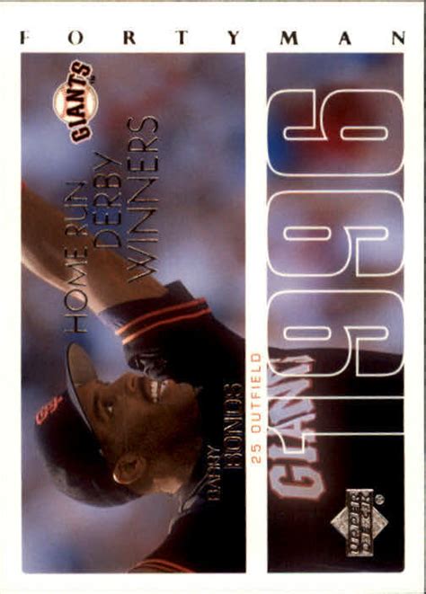 Giants Upper Deck Man Barry Bonds Hr Derby Ebay