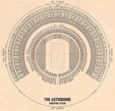 Astrodome Stadium Seating Chart 1970 Rhouston