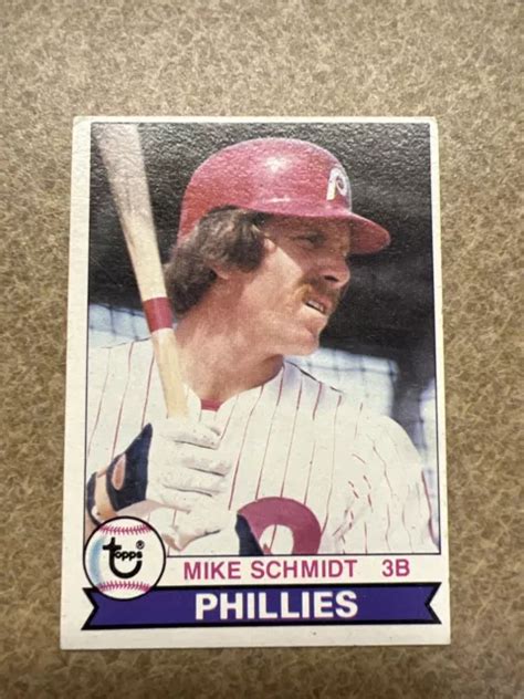 VINTAGE PHILLIES 1979 Topps 610 Mike Schmidt HOF PHILLIES EX NM EUR 1