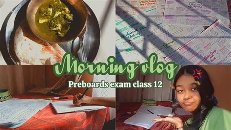 MORNING VLOG PHYSICS EXAM Preboards Preparation Class 12 Study