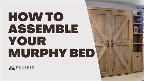 How To Assemble Your Murphy Bed YouTube