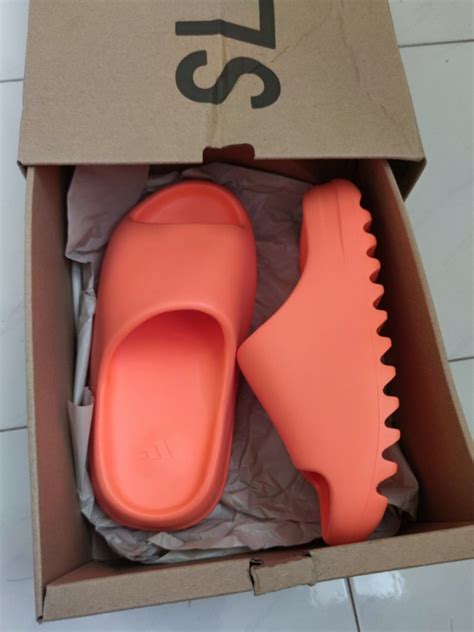 Adidas Yeezy Slide Enflame Orange Women S Fashion Footwear