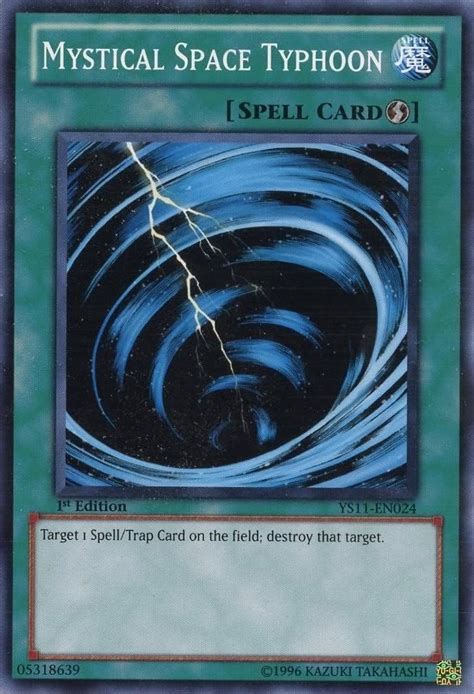 Amazon Yu Gi Oh Mystical Space Typhoon YS11 EN024 Starter