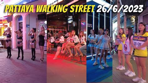 Pattaya Walking Street 4k 26 June 2023 Youtube