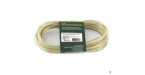 Трос бельевой металлополимерный 6 мм х 100 м канат стальной в ПВХ ...