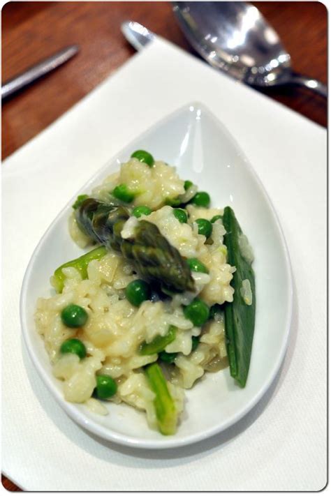 Risotto Verde Petits Pois Asperges Vertes Et Pois Gourmands Chez Bergeou