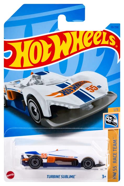 Игрушечная машинка Hot Wheels коллекция HW 55 RACE TEAM модель TURBINE SUBLIME масштаб 1 64