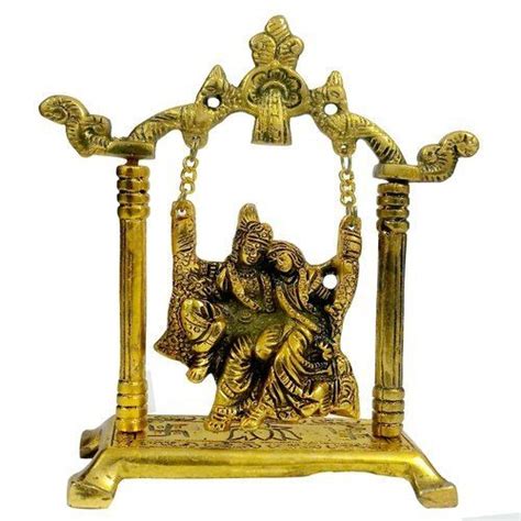 Durable White Metal Radha Krishna Jhula At Best Price In Jaipur Simi