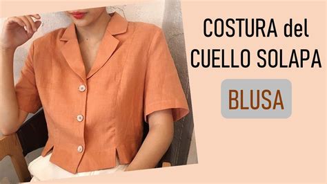 Cuello Solapa Corte Y Costura Paso A Paso Confecci N De Blusa Parte