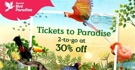 (EXPIRED) Save 30% off Mandai Bird Paradise 2-to-go tickets for local residents till 17 Dec 2023