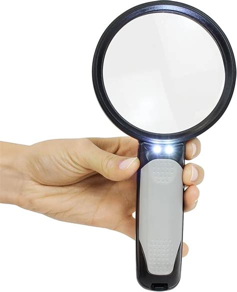 Magnifying Glass With Light Lighted Led Hand Held Magnifier Reading Magnifying