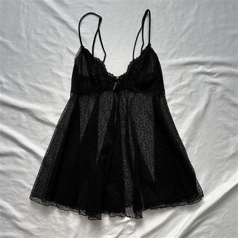 Y K Babydoll Lingerie Cami Amazing Vintage Sheer Depop