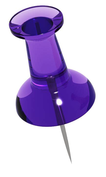 Purple Transparent Push Pin Purple All Things Purple Push Pin