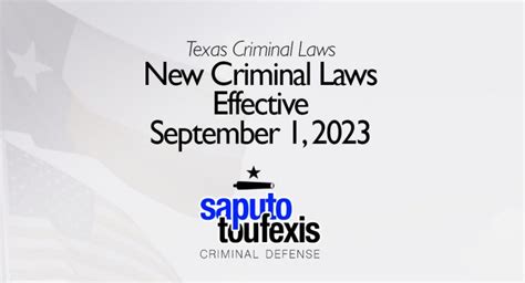 New Texas Criminal Laws in 2023 | 88th Legislature