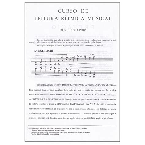 Curso de Leitura Rítmica Musical Vol 1 de Samuel Arcanjo Curso De