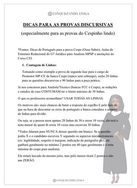 Ricardo On Twitter Dica Importante Provas Discursivas Dissertativas