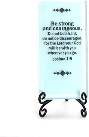 Be Strong And Courageous Scripture Farmhouse Sign Joshua 1 9