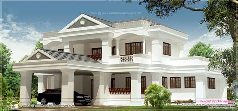 Sq Feet Luxury Bhk Villa Exterior Kerala Home Design And Floor