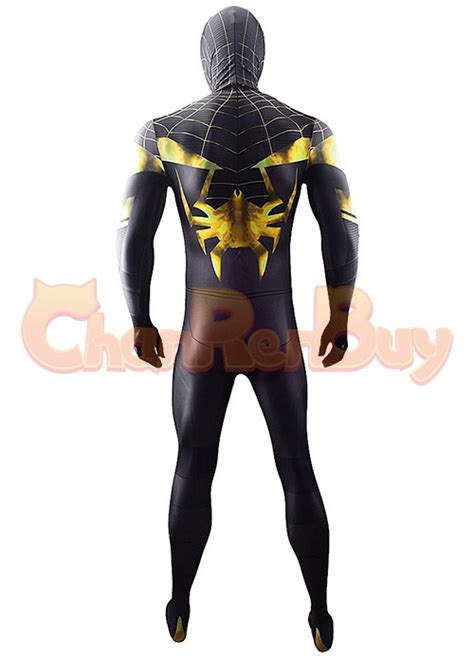 Spider- Man PS5 Costume Cosplay SYMBIOTE Suit Bodysuit for Adult Kid