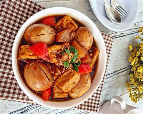 Semur Tahu Kecap Kuah Kental Ala Chinese Food Nion Nion