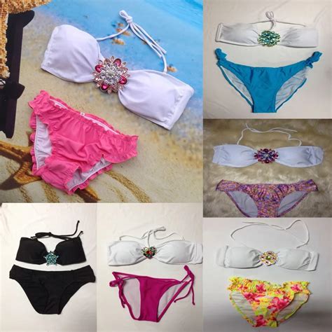 New Sexy Beach Diamond Bikini Swimsuit Lady Beachwear Women Swimwear