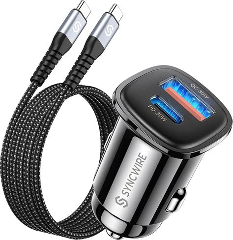 Syncwire W Zigarettenanz Nder Usb C Kfz Ladeger T Pd W Qc