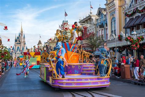 Parade in Main Street USA at the Magic Kingdom, Walt Disney World ...