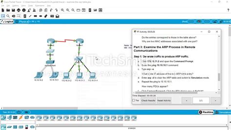 929 Packet Tracer Examine The Arp Table Youtube