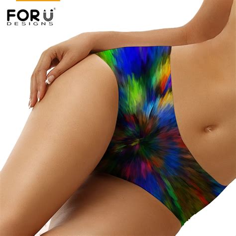 Forudesigns High Quality Women Panties Bright Mixed Color Printing