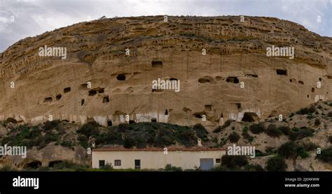 View Of The Historic Troglodyte Cuevas Del Calguerin Caves In Cuevas