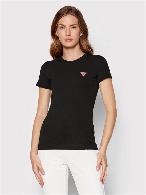 Guess T Shirt Mini Triangle W Yi J Czarny Slim Fit Modivo Pl